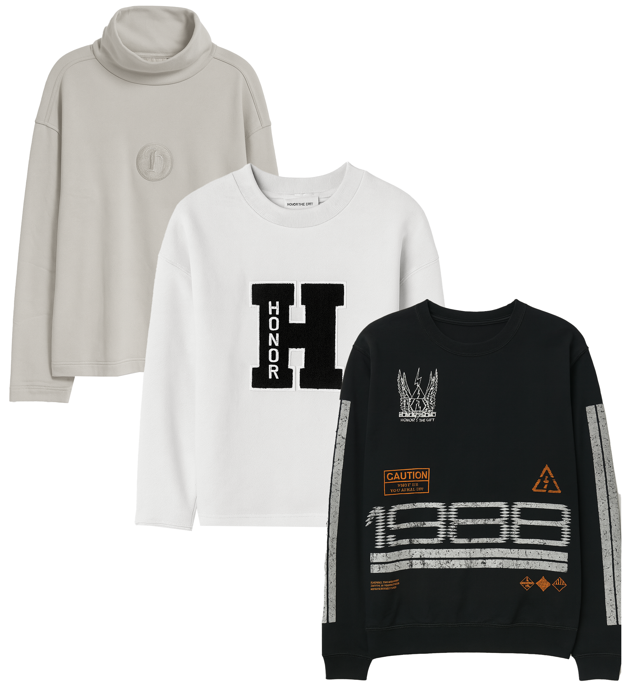 HONOR THE GIFT ASSORTED CREWNECKS ASST - HTGCRW0625
