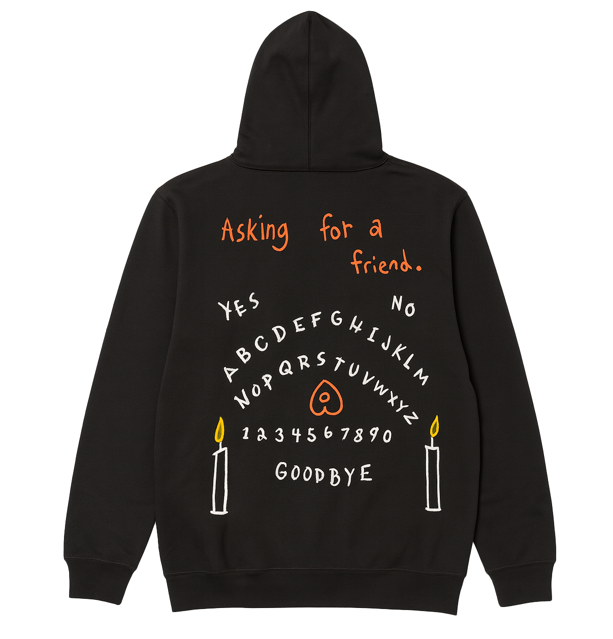 LICENSED GRAPHIC HOODIE SWEATSHIRT BLACK - RJAH9653TRS