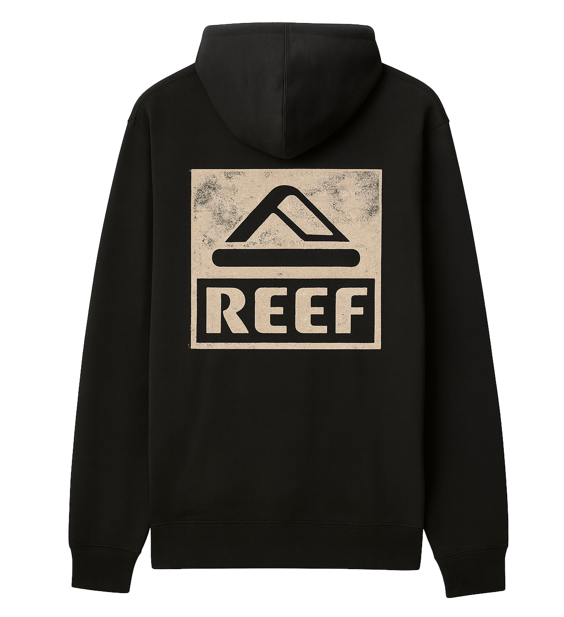REEF GRAPHIC HOODIE SWEATSHIRT BLACK - REEFHD