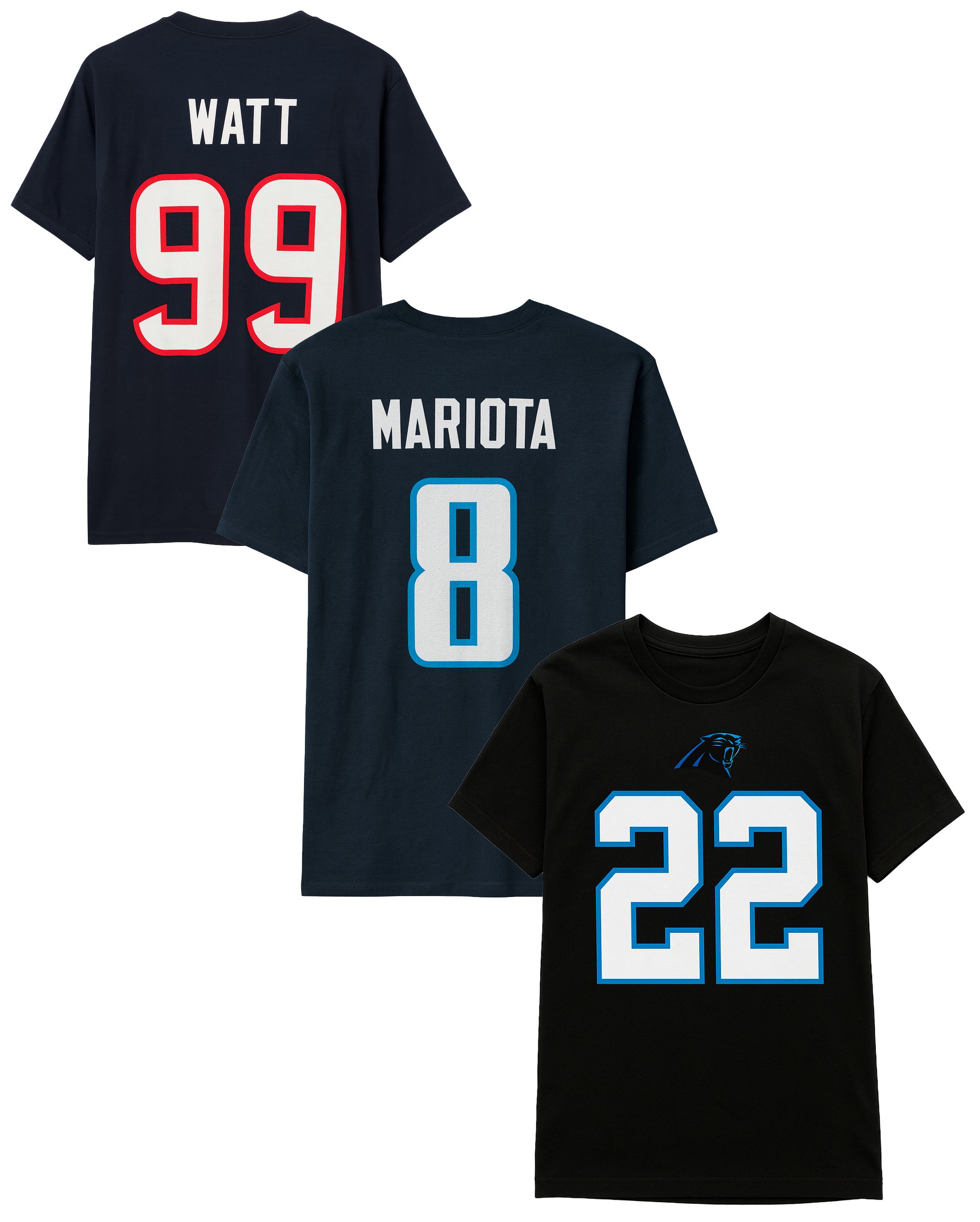 PLUS SIZE FANATICS NFL PLAYER T-SHIRTS ASST - NFLPLAYTS