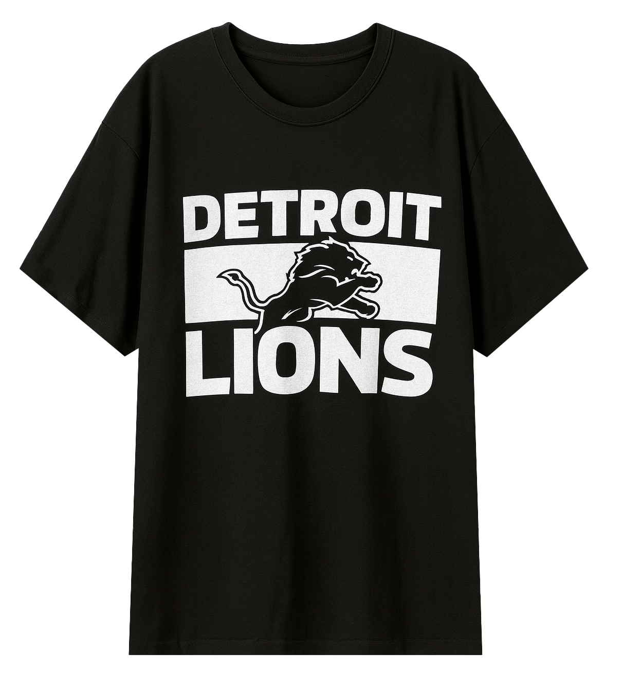 FANATICS NFL DETROIT LIONS T-SHIRT BLACK - NFLFA24
