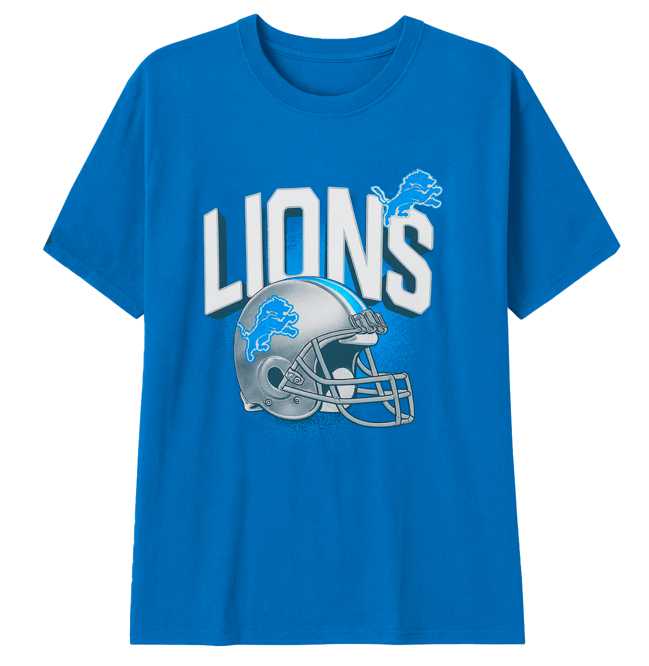 FANATICS DETROIT LIONS T-SHIRT LION BLUE - NFLP2828-LI