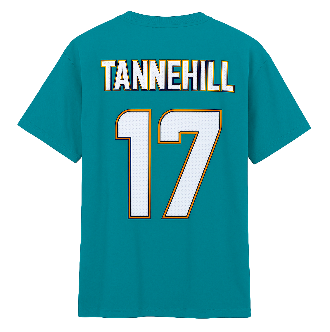 FANATICS MIAMI DOLPHINS TANNEHILL T-SHIRT AQUA - ELEGIBLE- TAN