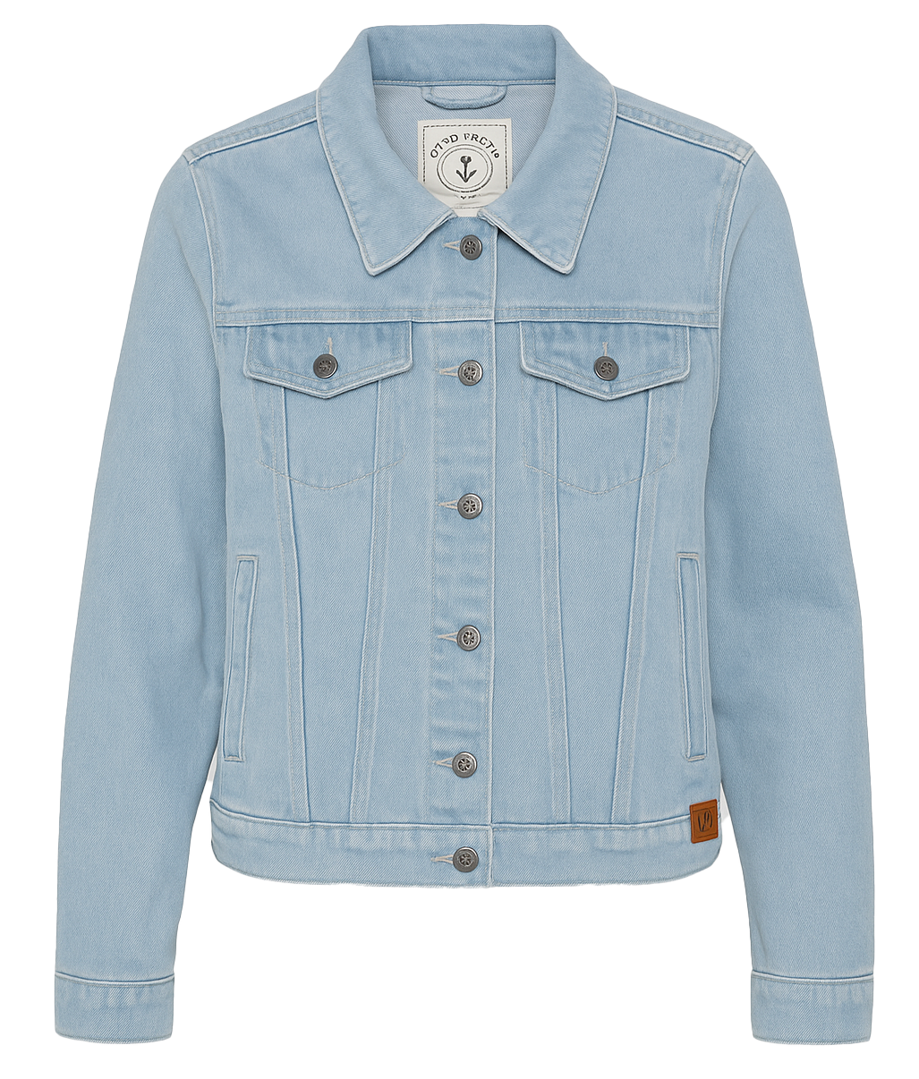WOMENS IRON & RESIN DENIM JACKET BLEACH - 102791