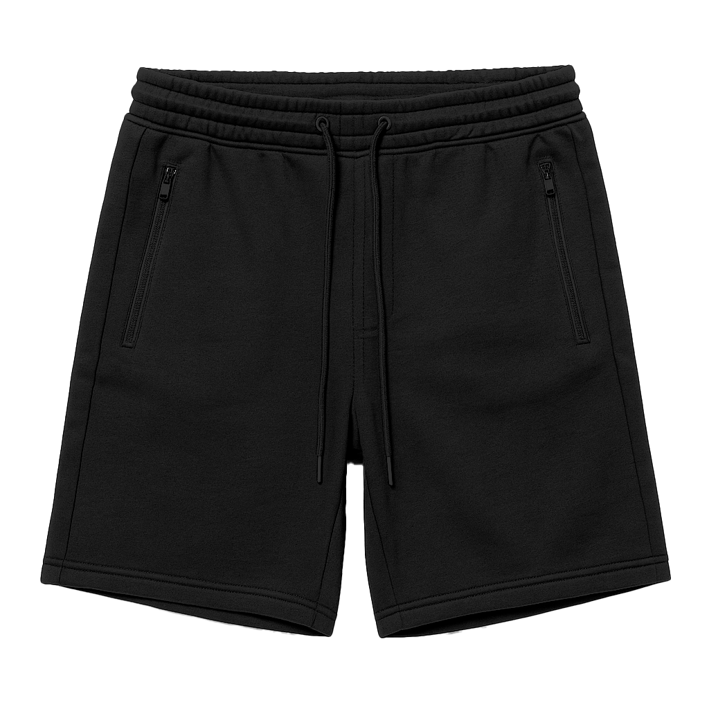 RUDOLPH SPORTSWEAR SWEAT SHORTS BLACK - MS1007