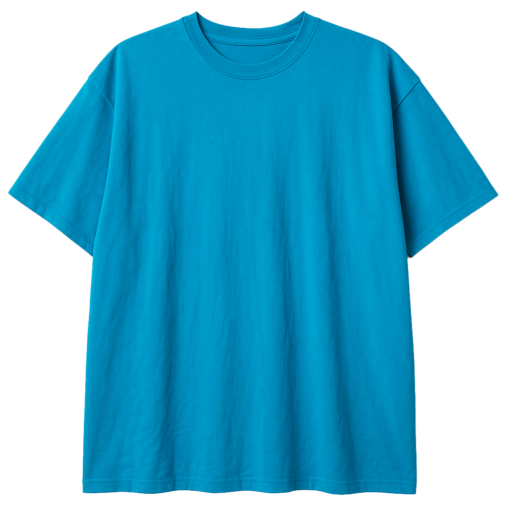 BLANK XLT PLUS SIZE T-SHIRT AQUA - PSSPRINTT