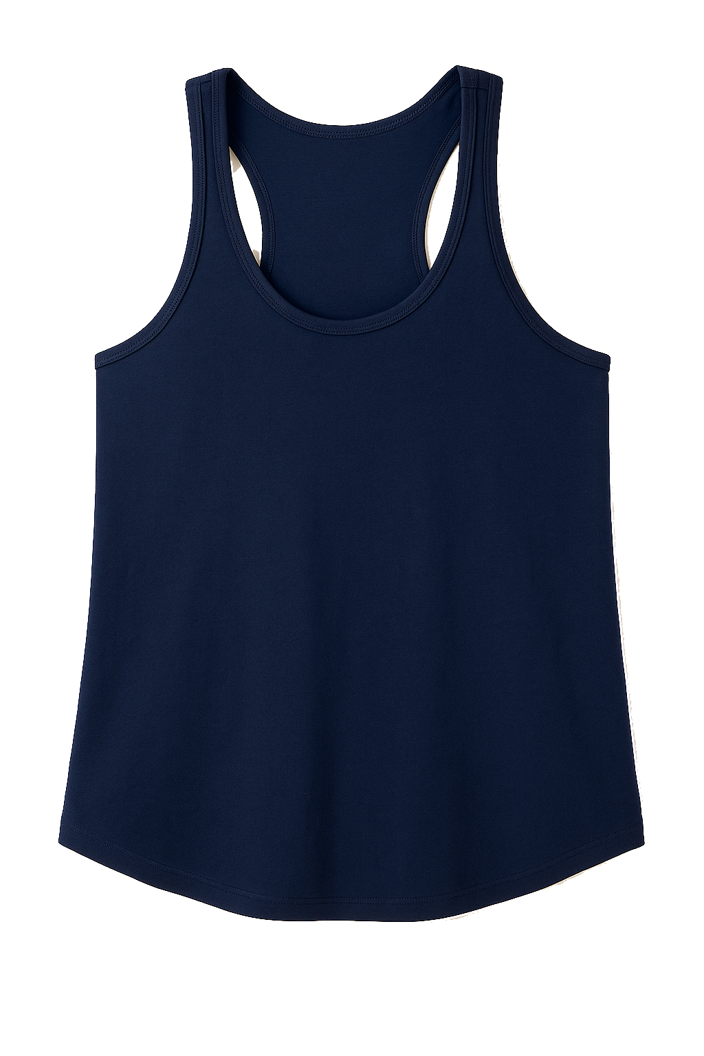 WOMENS BLANK RAZOR BACK TANK TOP NAVY - HNFBLNKTNK