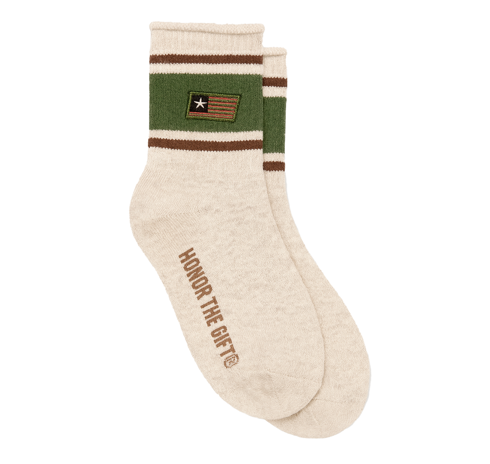YOUTH HONOR THE GIFT CREW SOCKS GREEN - KHTG210381