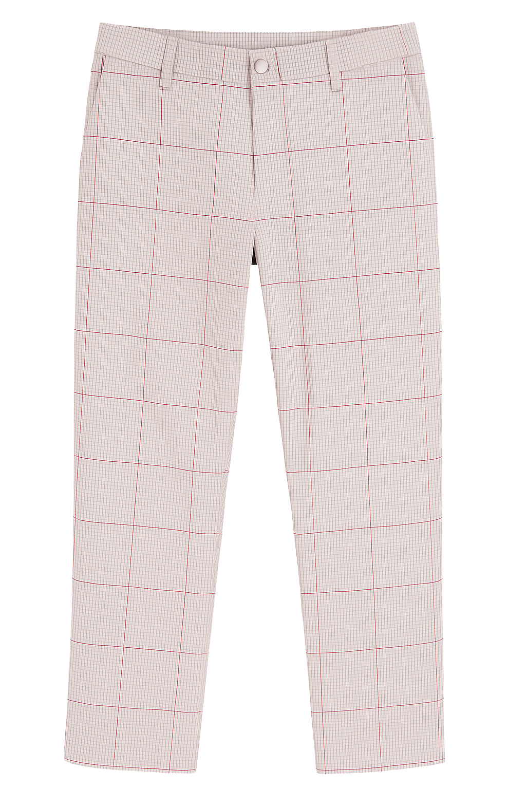 ELWOOD CHINO PANTS NATURAL PLAID - EMB029127