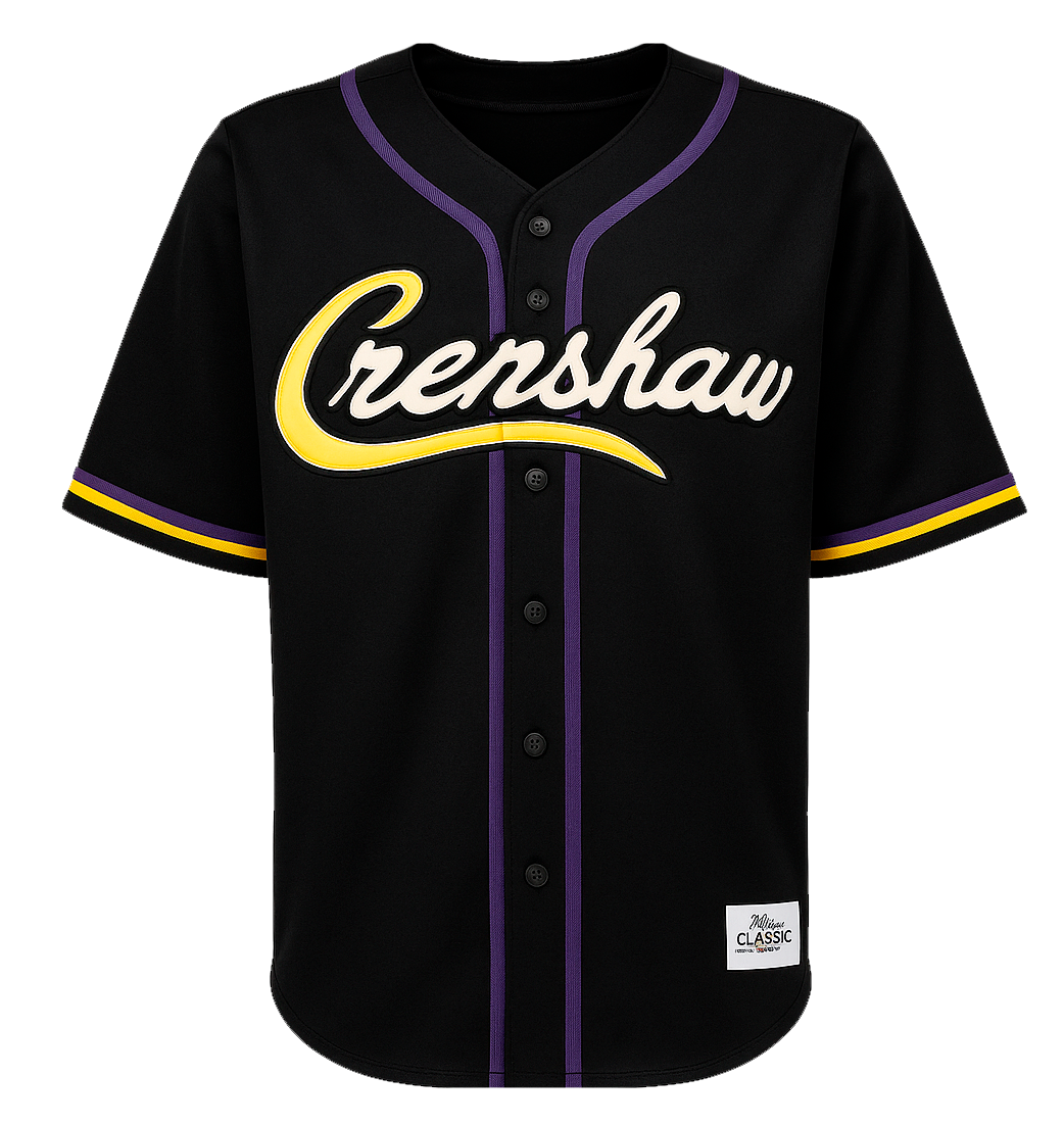 HEADGEAR ASSORTED CRENSHAW KOBE BASEBALL JERSEYS ASST - HGC-BAJ-KOBE
