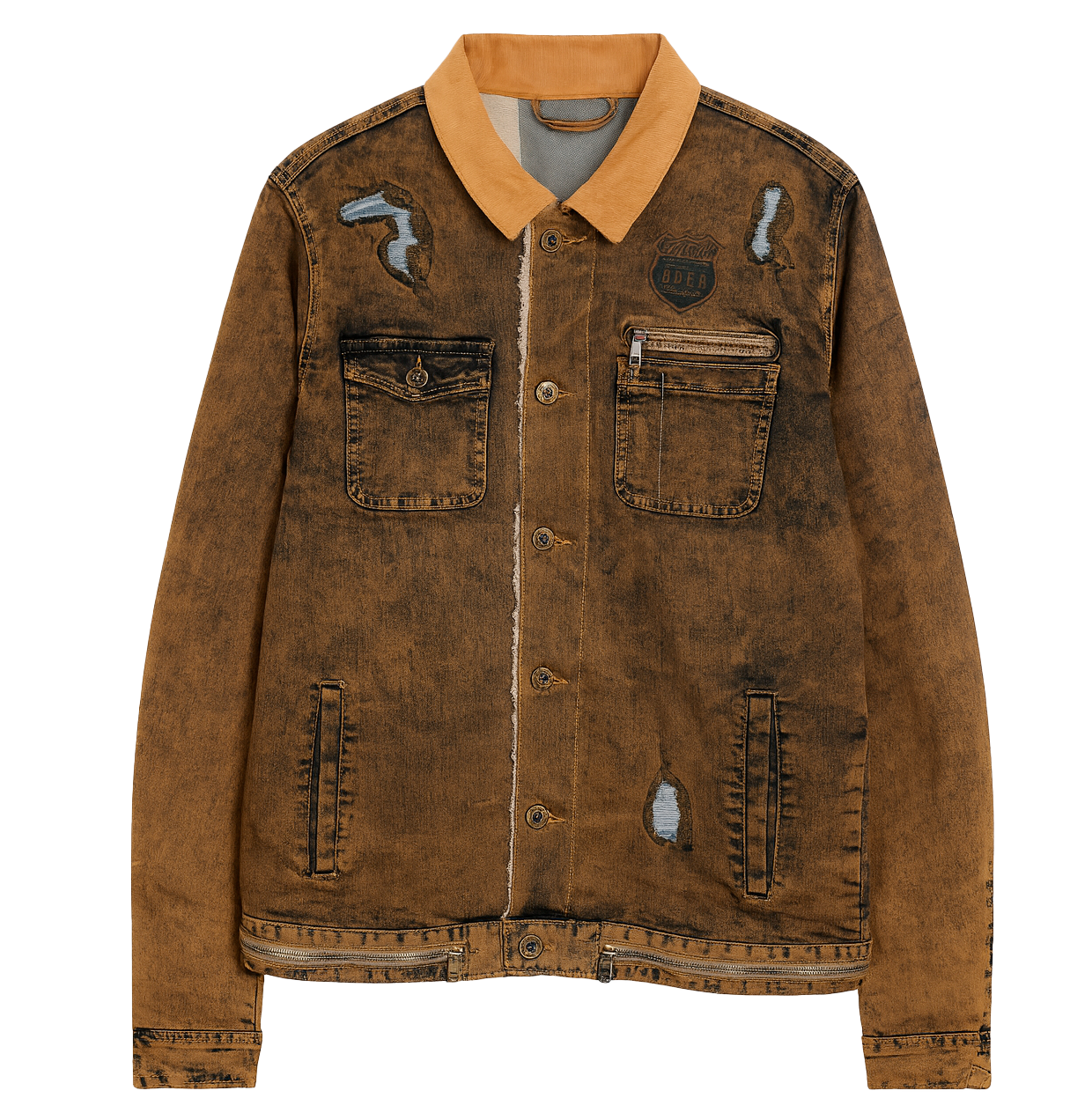 BORN FLY DENIM JACKET ACID WASH - 1910O3467