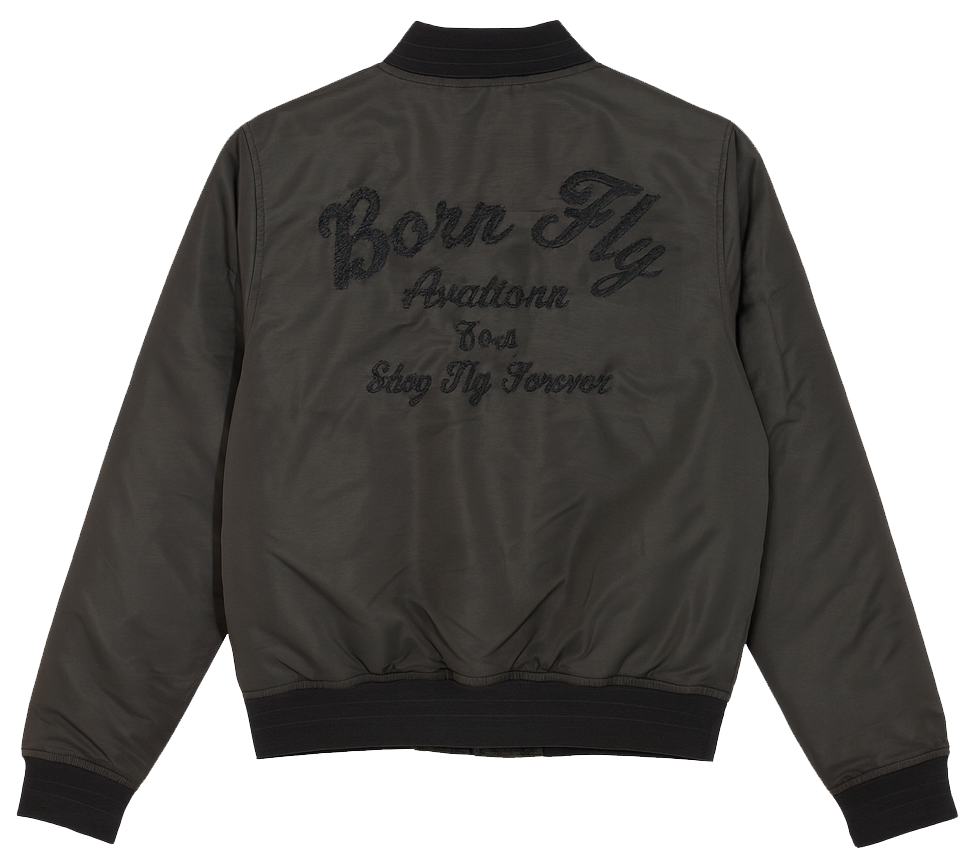 BORN FLY INSULATED BOMBER JACKET BLACK - 2211O4576
