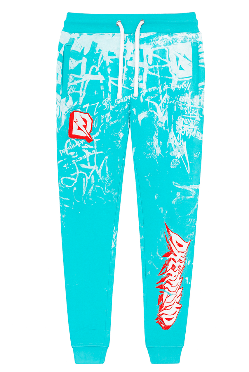 DREAMLAND JOGGER PANTS TURQUOISE - D2203B0628