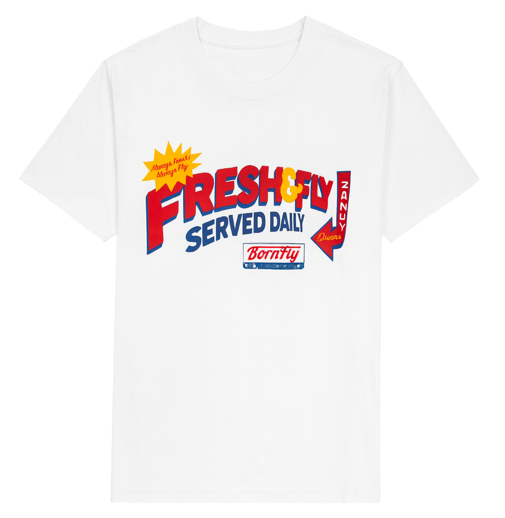 BORN FLY GRAPHIC T-SHIRT WHITE - 2308T4782BT