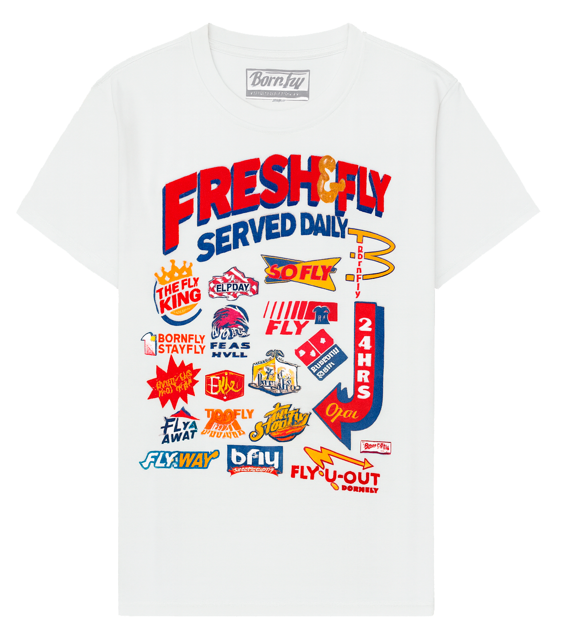 BORN FLY GRAPHIC T-SHIRT WHITE - 2308T4785