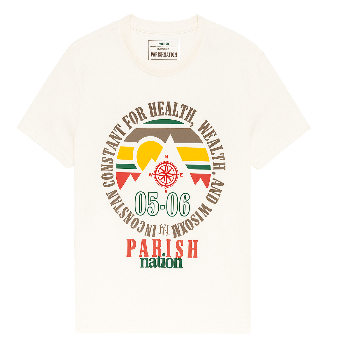 PARISH NATION GRAPHIC T-SHIRT CREAM - N05C2886