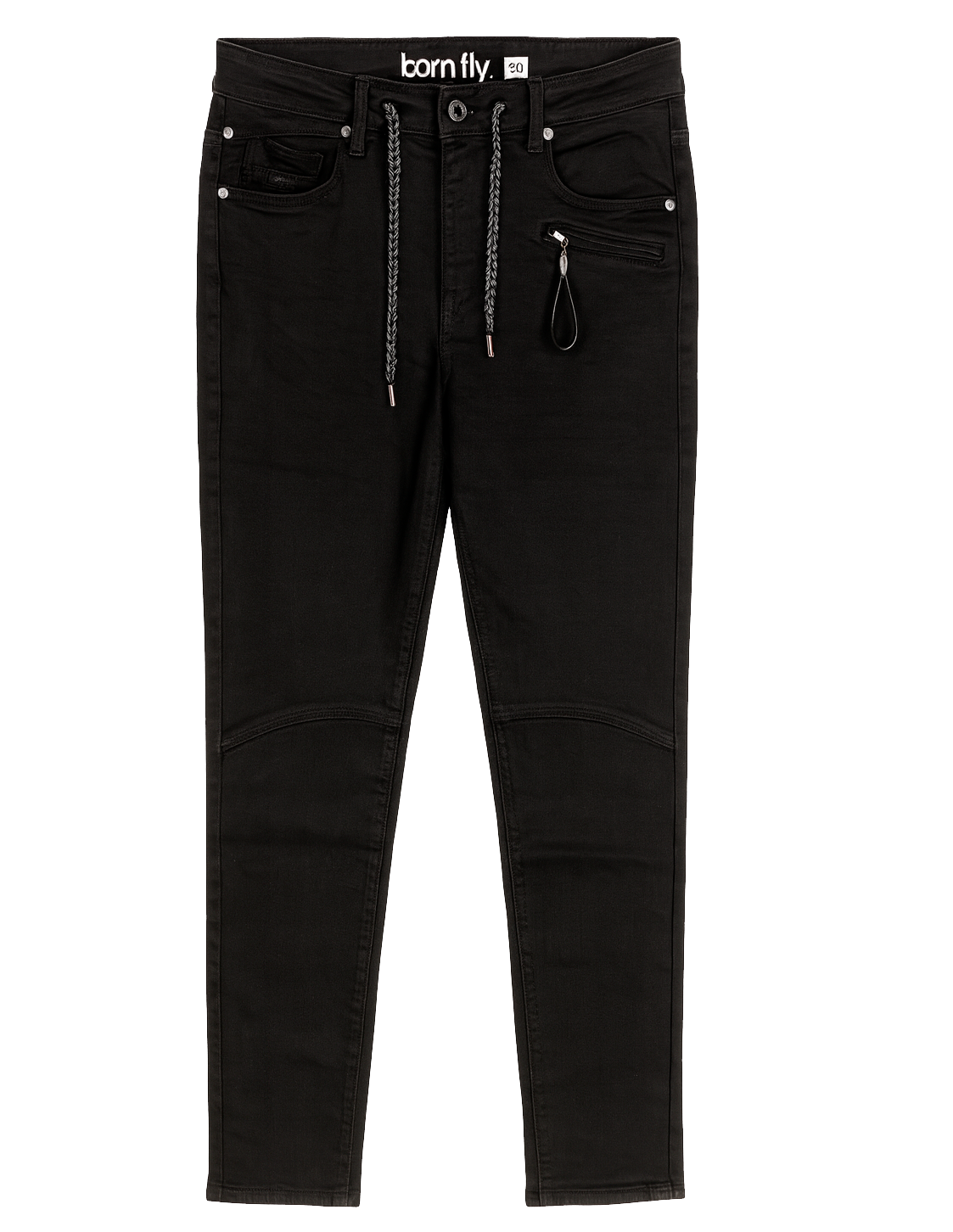 BORN FLY PREMIUM DENIM JEANS BLACK - 2111D4272