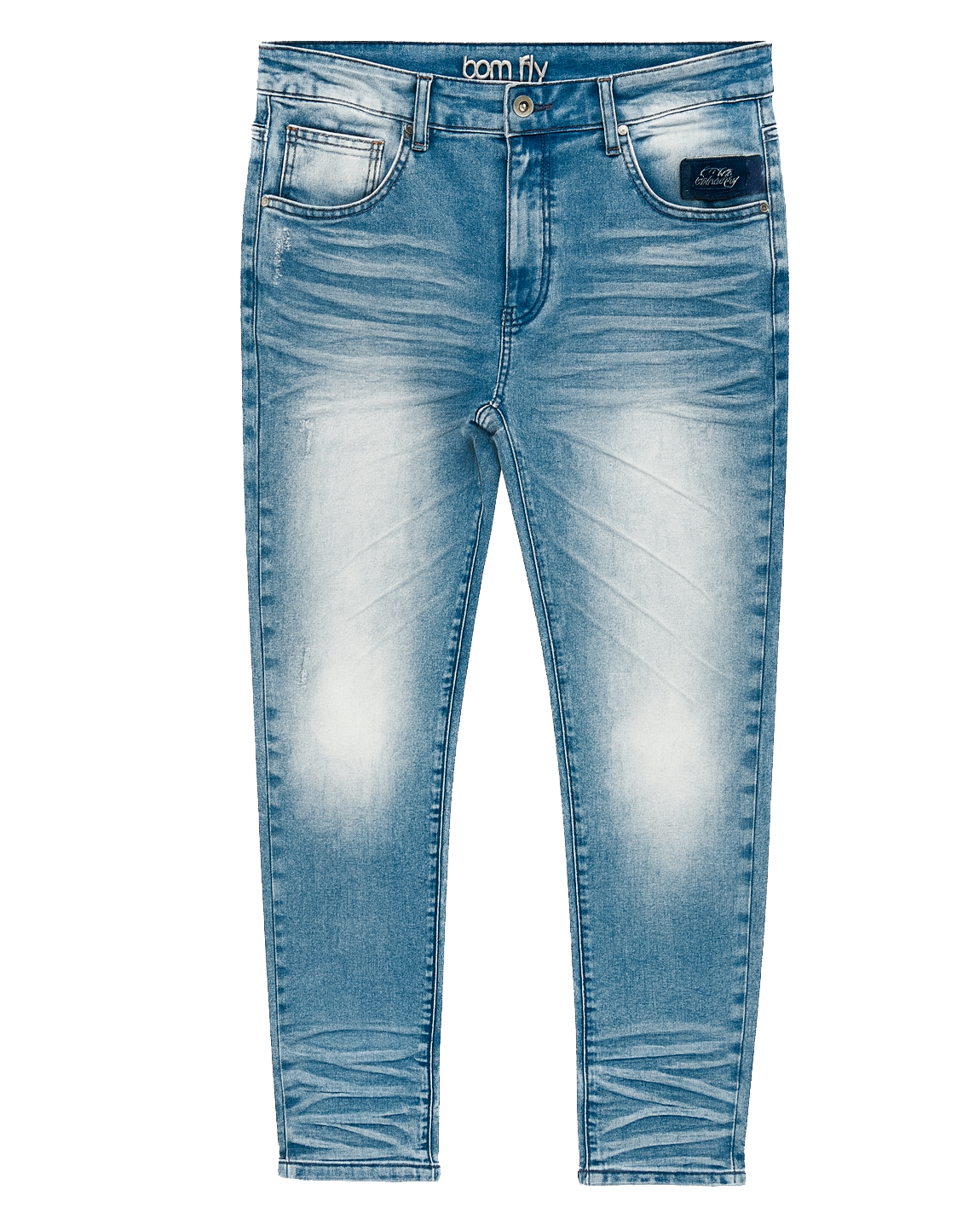 BORN FLY PREMIUM DENIM JEANS MED STONE WASH - 2302D4623