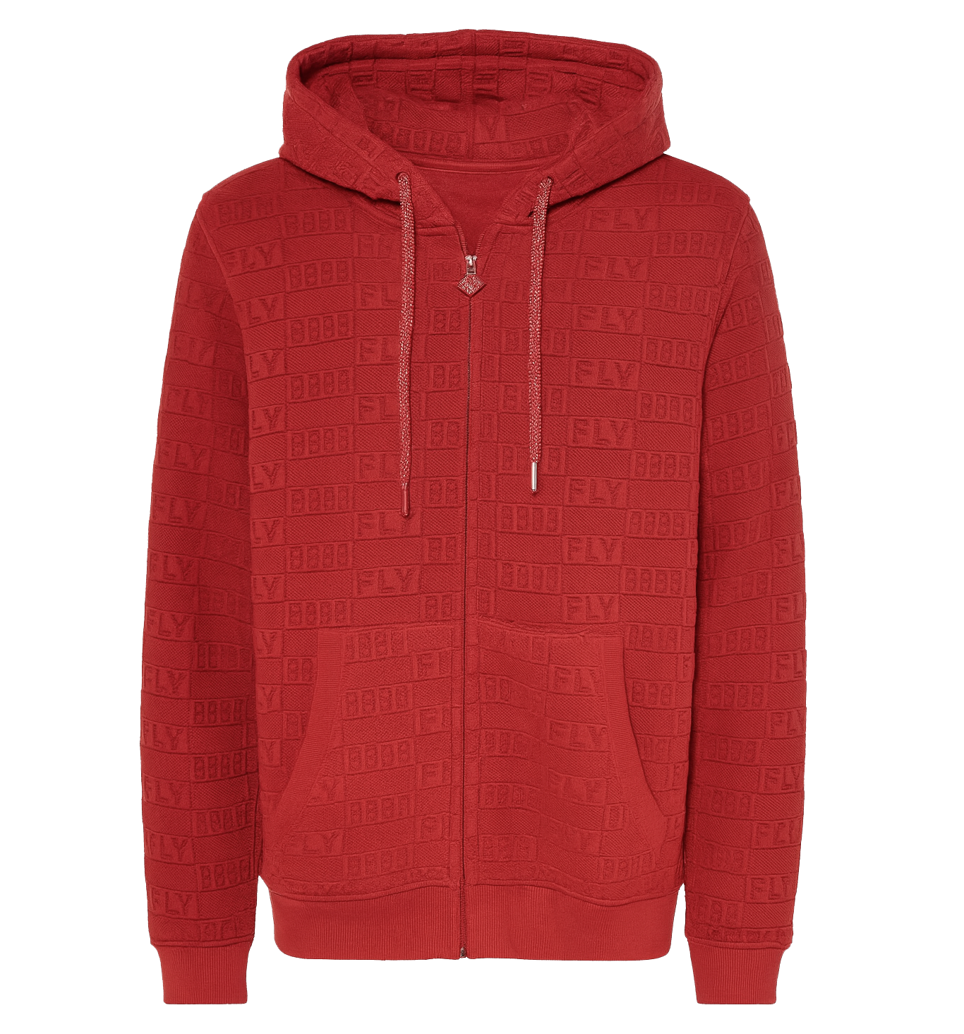 BORN FLY ZIP HOODIE JACKET BIKING RED - 2309H4825