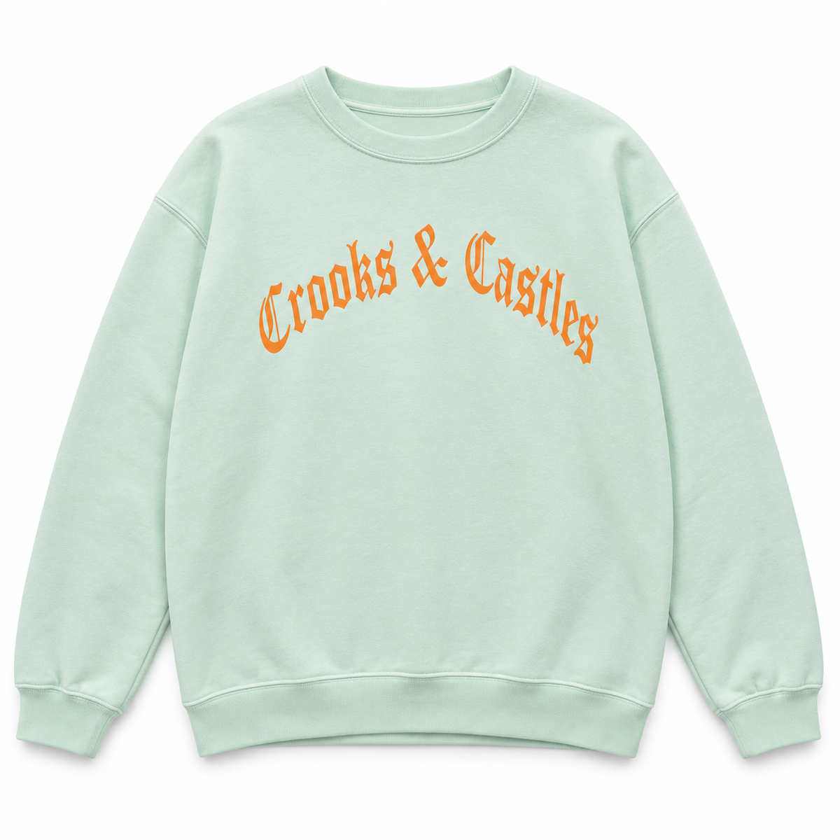 CROOKS & CASTLES CREWNECK MINT - HEIR APPARENT