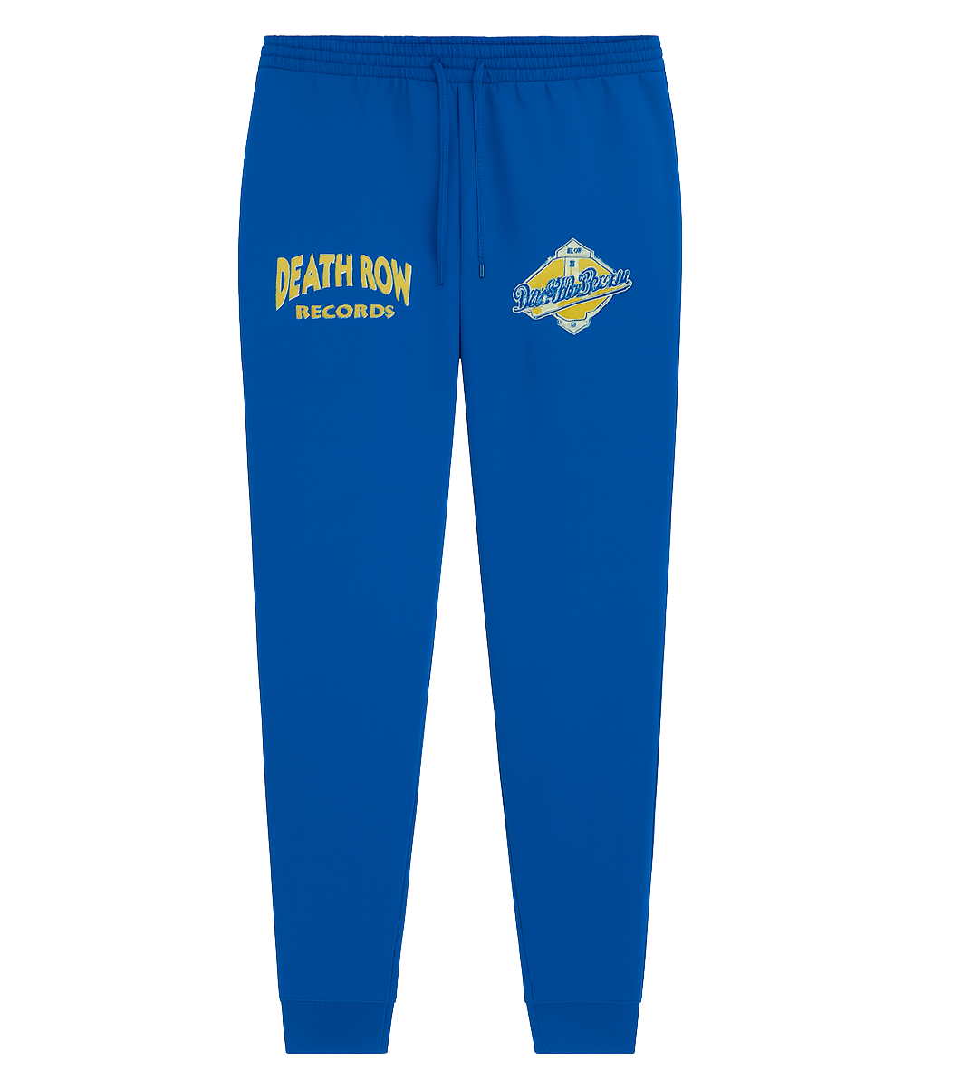 DEATH ROW RECORDS BASEBALL JOGGER PANTS BLUE - 3DR70605