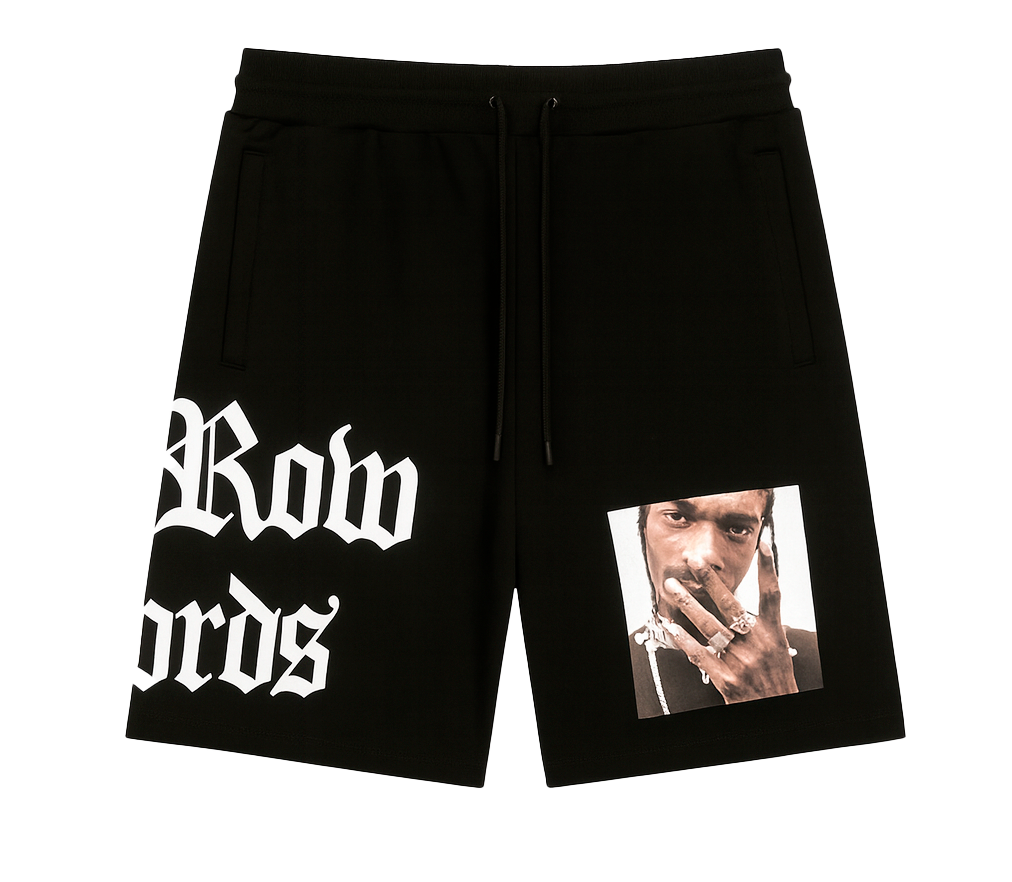 DEATH ROW RECORDS SNOOP SHORTS BLACK - 4DR10620