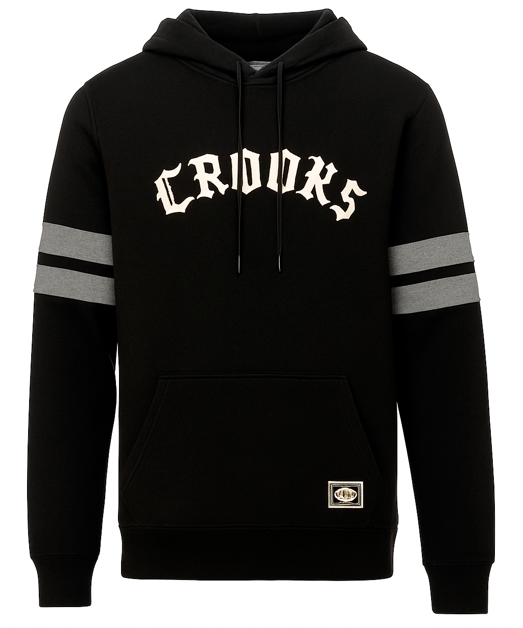 CROOKS & CASTLES VARSITY HOODIE BLACK - 2I50105