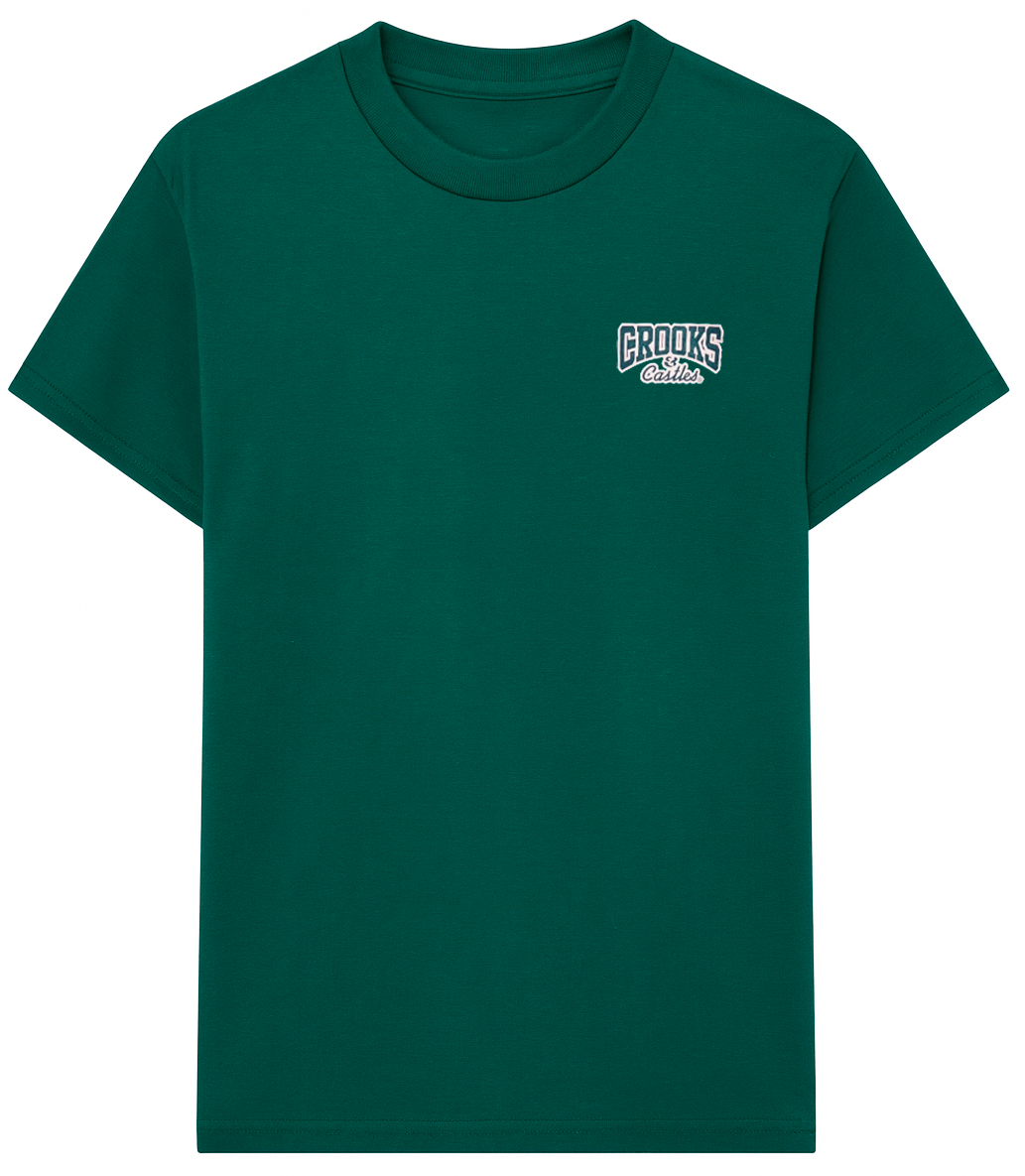 CROOKS & CASTLES MEDUSA T-SHIRTS DARK GREEN - 4P10702