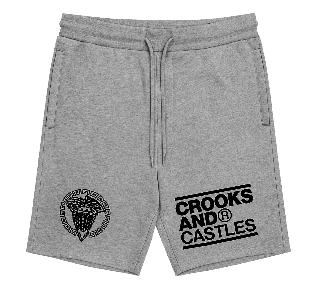 CROOKS & CASTLES SWEAT SHORTS H.GREY - 2EC6507