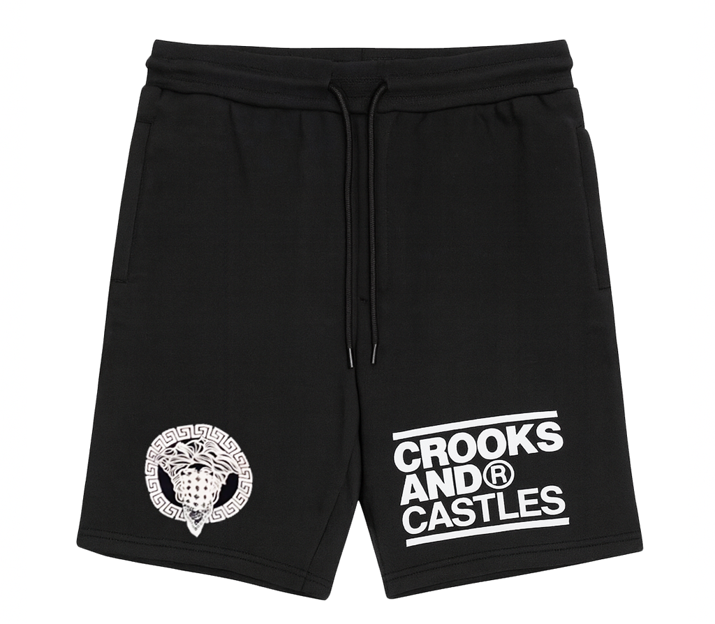 CROOKS & CASTLES SWEAT SHORTS BLACK - 2EC6507