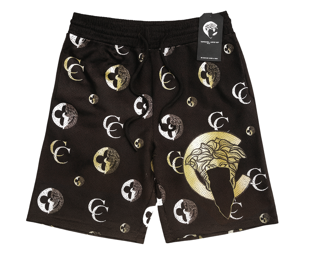 CROOKS & CASTLES BASKETBALL SHORTS BLACK MULTI - 2ECC5507