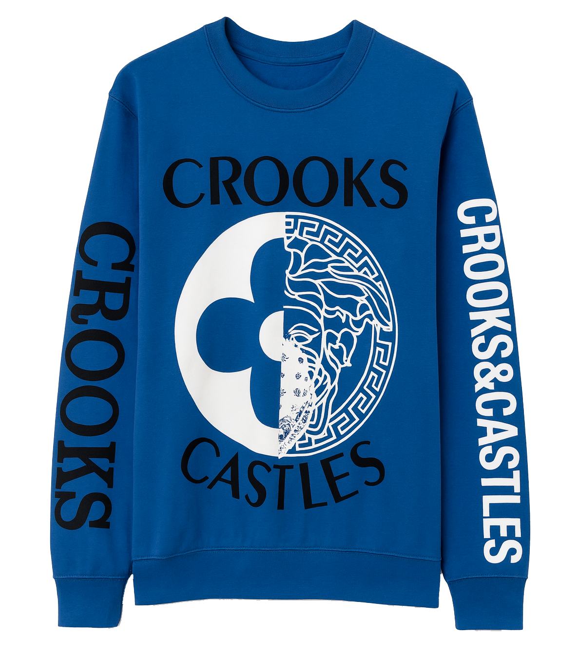 CROOKS & CASTLES GRAPHIC CREWNECK ROYAL - QS210172