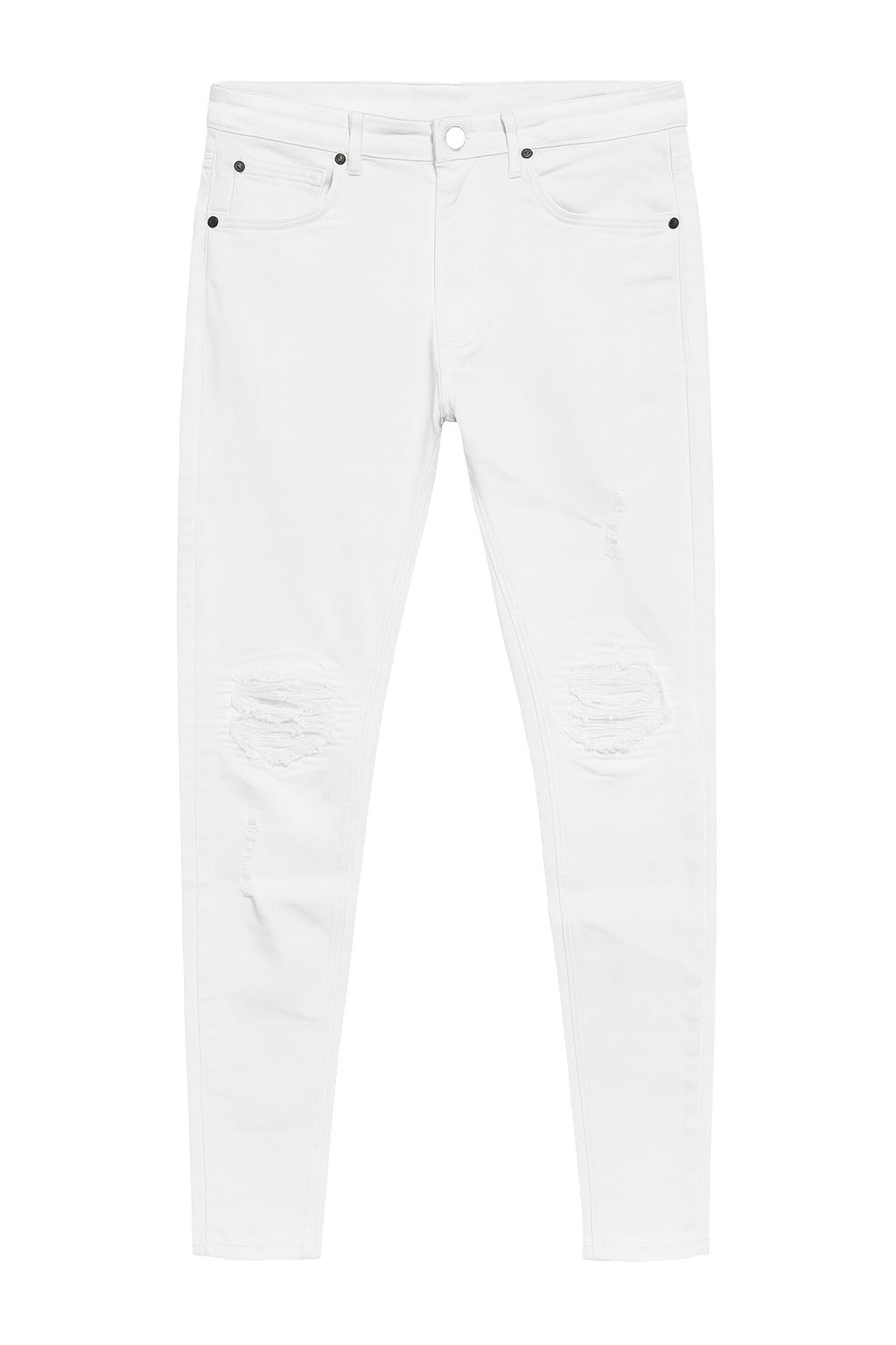 STONERS VINTAGE JEANS SKINNY DENIM PANTS WHITE - SVJ0694