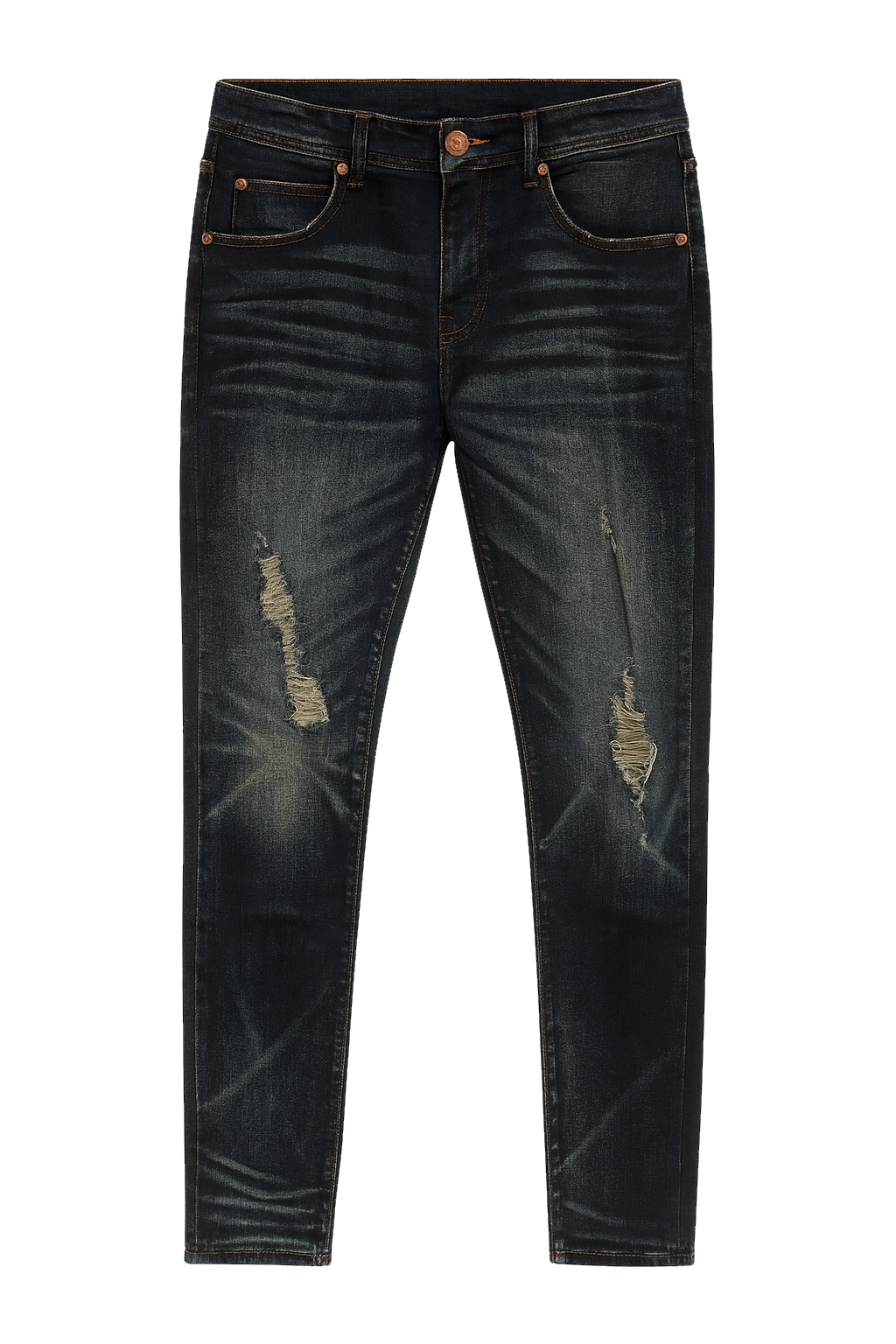 STONERS VINTAGE JEANS DENIM PANTS SELVEDGE INDIGO - TIGER