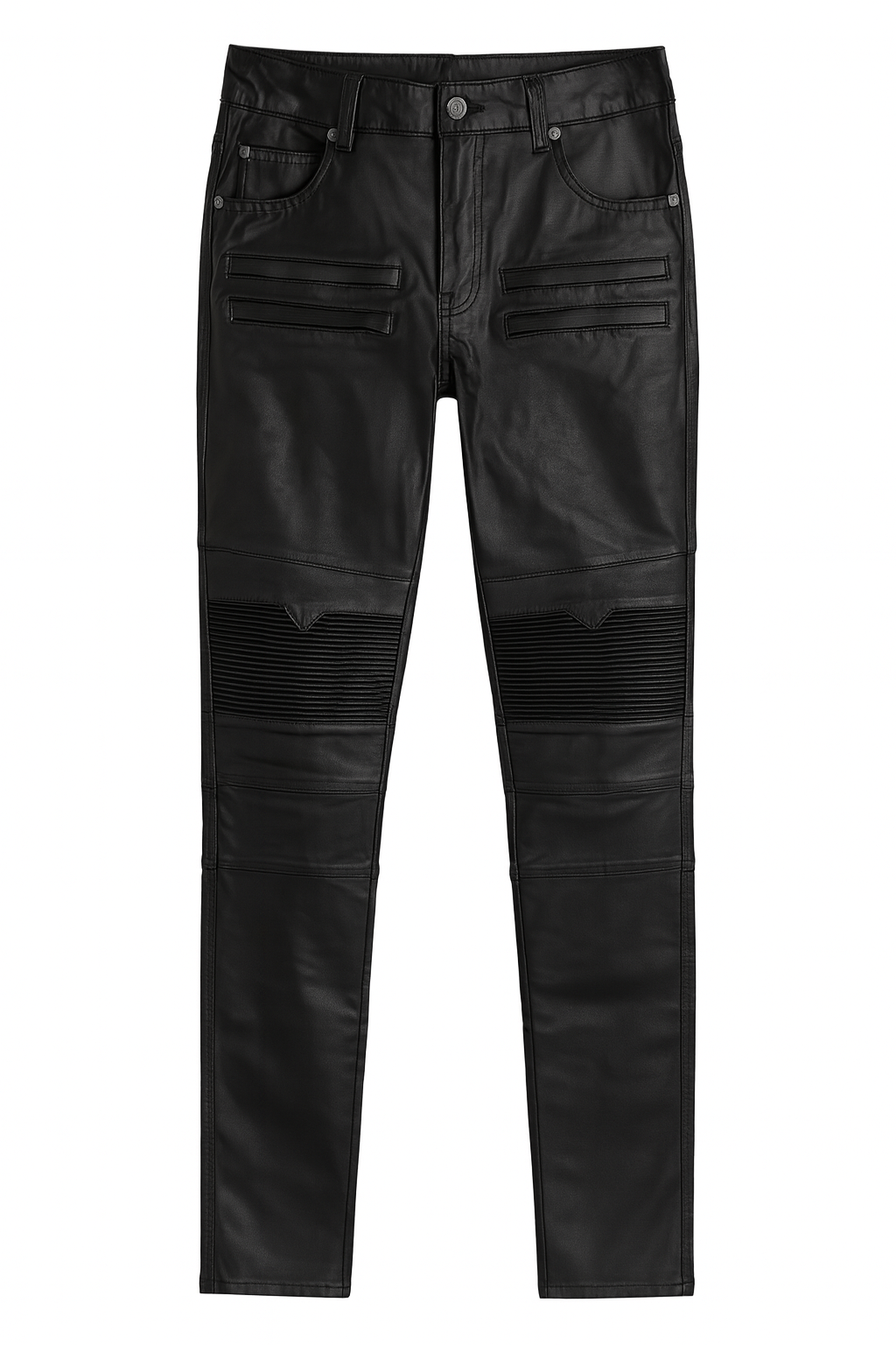 STONERS VINTAGE JEANS MOTO WAX DENIM PANTS BLACK - WAX