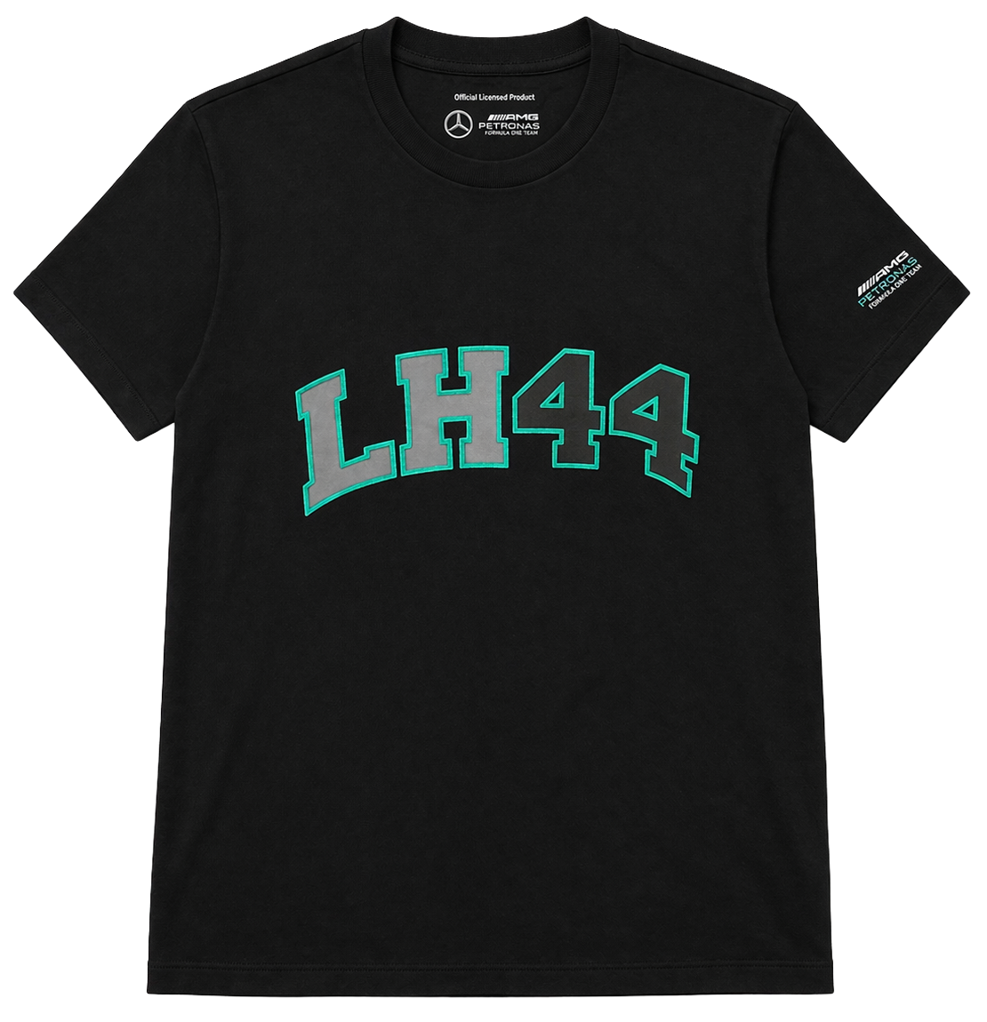 FORMULA 1 MERCEDES AMG T-SHIRT BLACK - MAPF1 FW LH LOGO - Steal Deal 