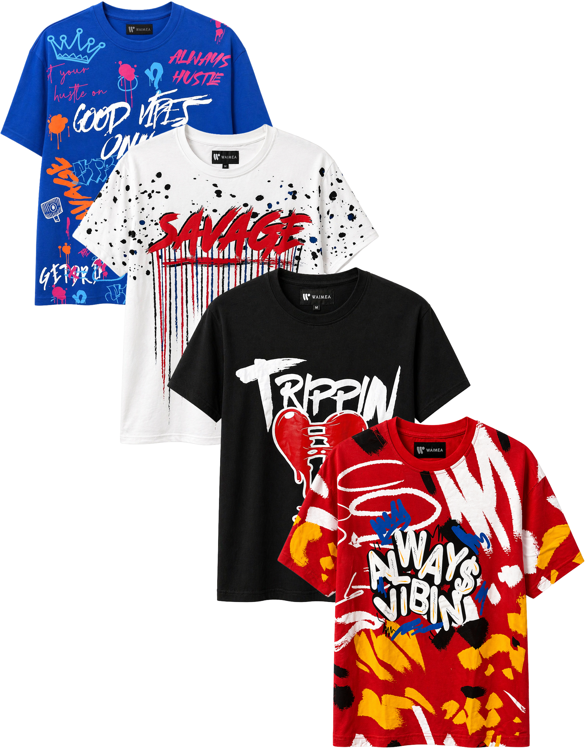 WAIMEA ASSORTED GRAPHIC T-SHIRTS ASST - WMASTA