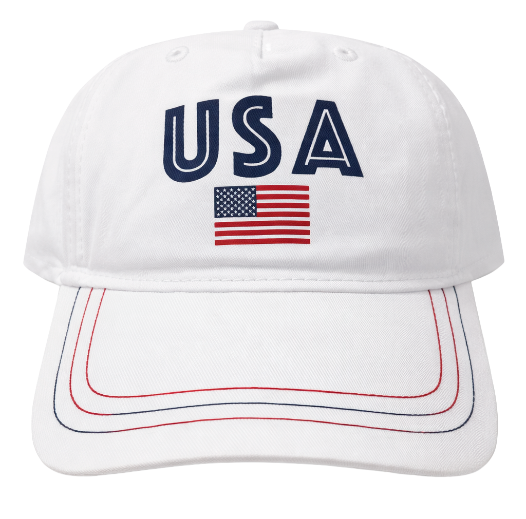ASSORTED USA CURVED BRIM DAD HATS ASST - USAHAT26