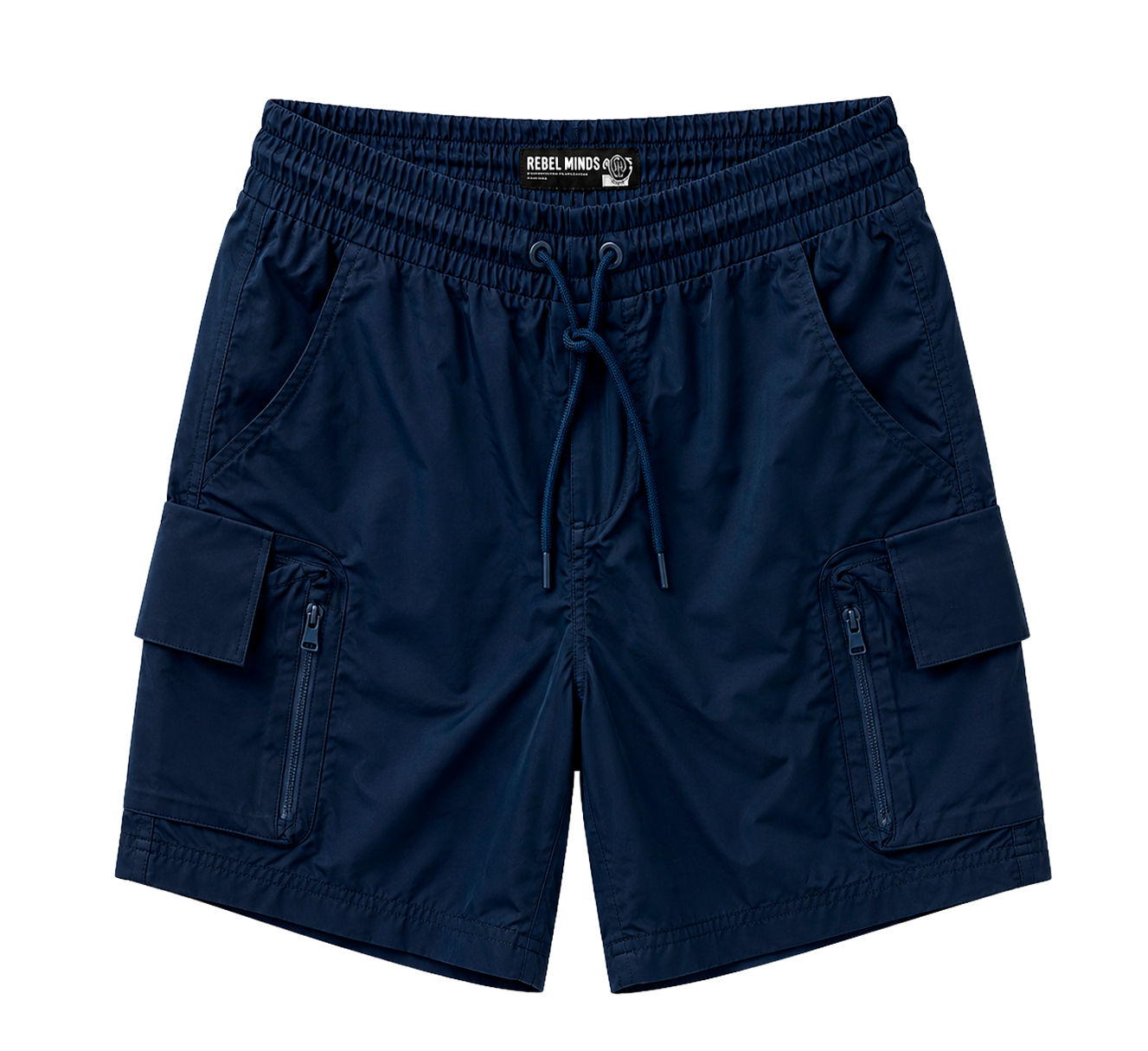 REBEL MINDS CARGO BOARD SHORTS NAVY - 141-910