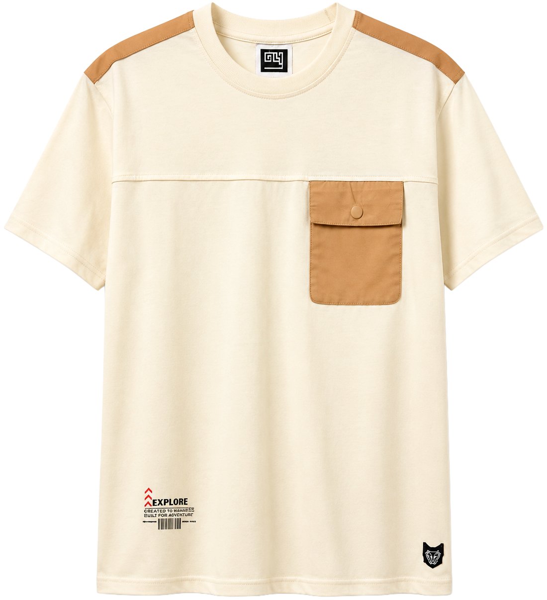 GTL4 POCKET T-SHIRT ECRU - G241D-1305