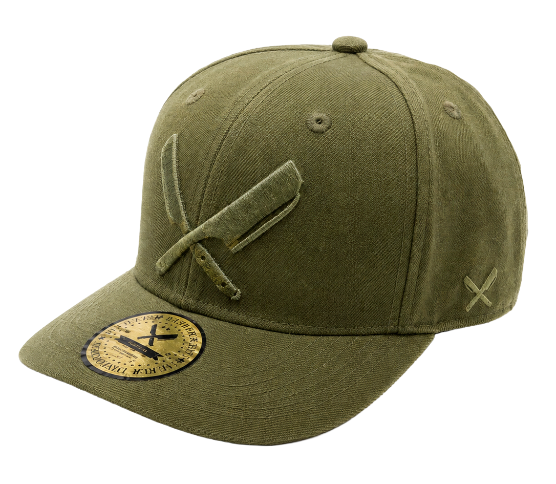 DISTORTED PEOPLE SNAPBACK HAT ARMY GREEN - 1485