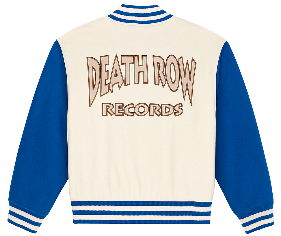 DEATH ROW RECORDS VARSITY JACKET NAVY - 3DR01307