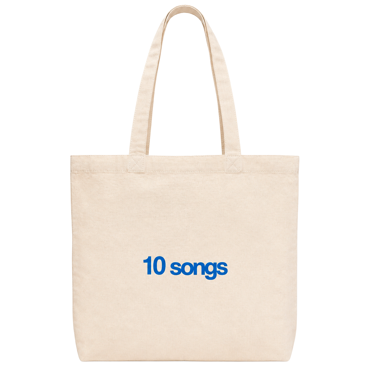 LICENSED MUSIC Q TOTE BAG BEIGE - 10 SONGS TOUR
