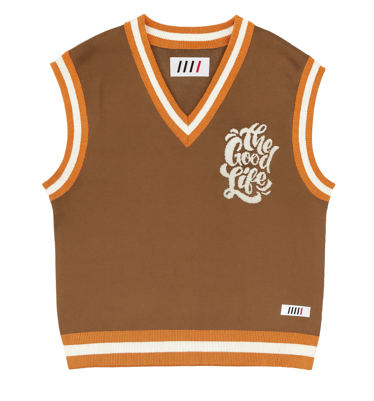 FIFTH LOOP KNIT SWEATER VEST MACCHIATO - FLV301