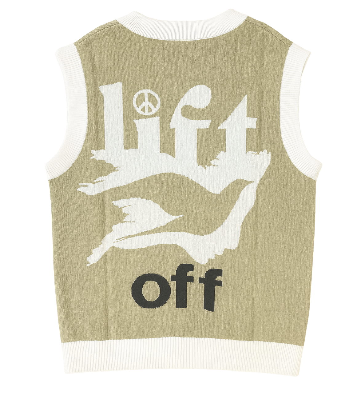 FIFTH LOOP KNIT SWEATER VEST LEEK GREEN - FLV302