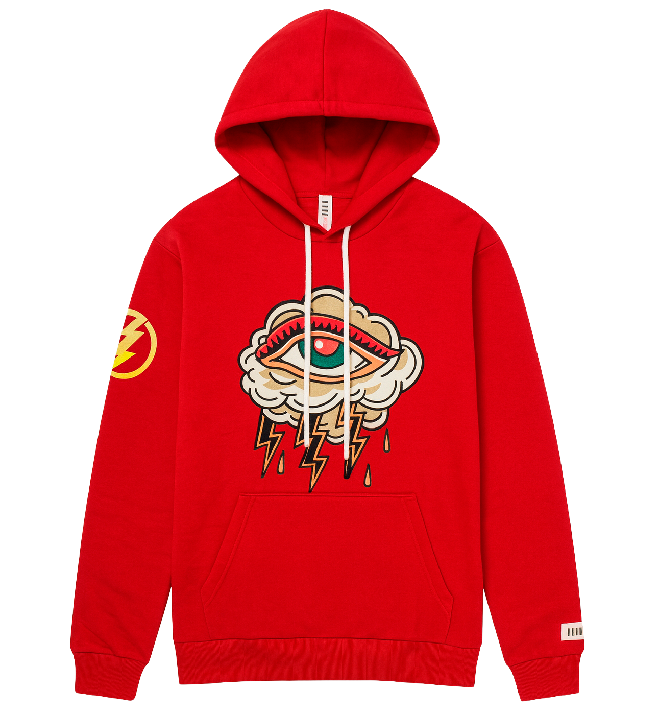 FIFTH LOOP HIGH VOLTAGE HOODIE RED - FLH142