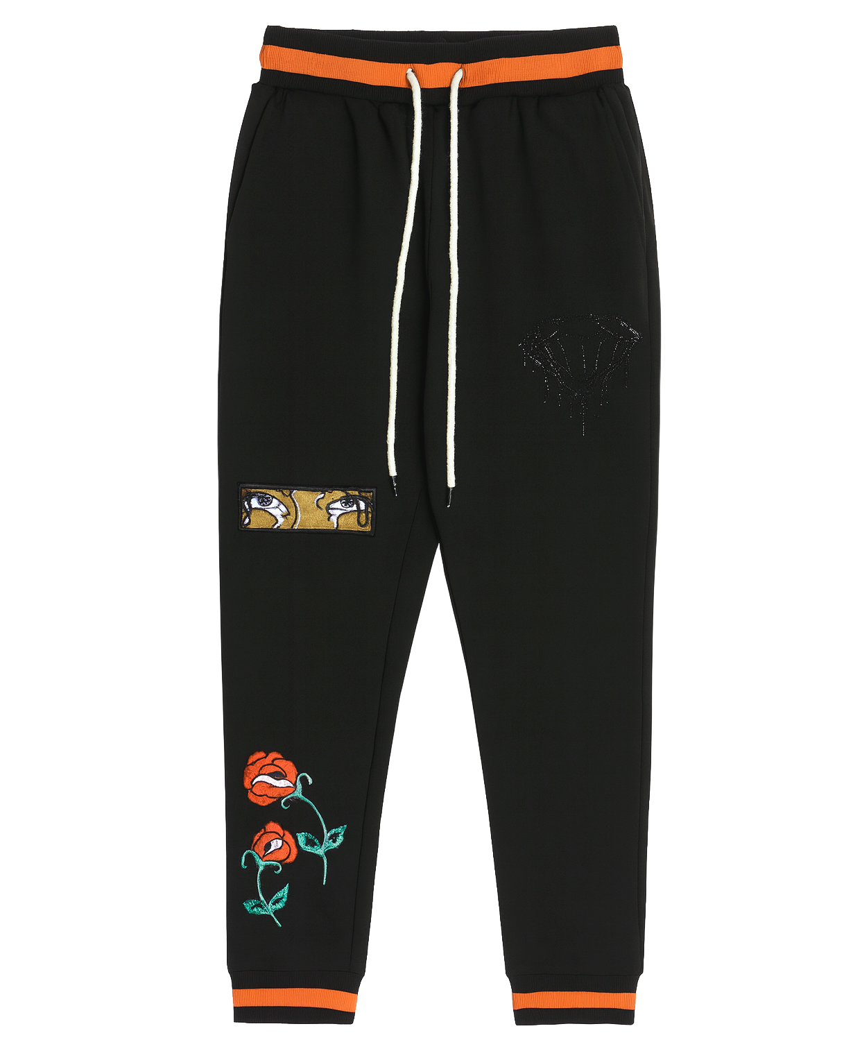 FIFTH LOOP CRYING DIAMOND JOGGER PANTS BLACK - FLP131