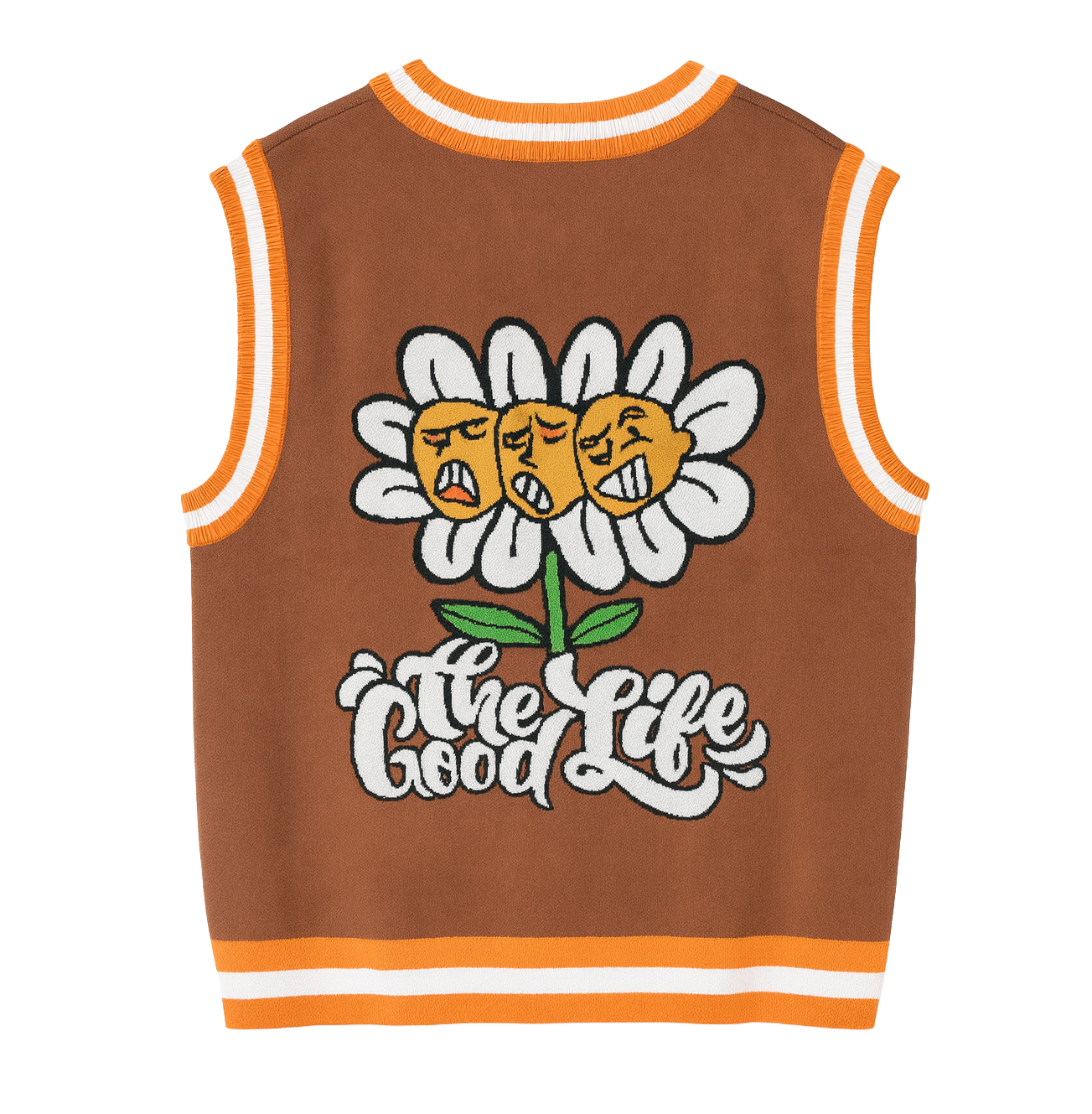 FIFTH LOOP KNIT SWEATER VEST MACCHIATO - FLV301