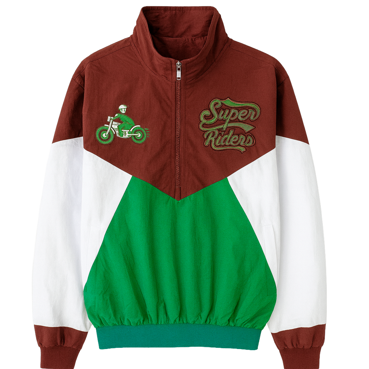 FIFTH LOOP WINDBREAKER JACKET DARK GREEN - FLJ305