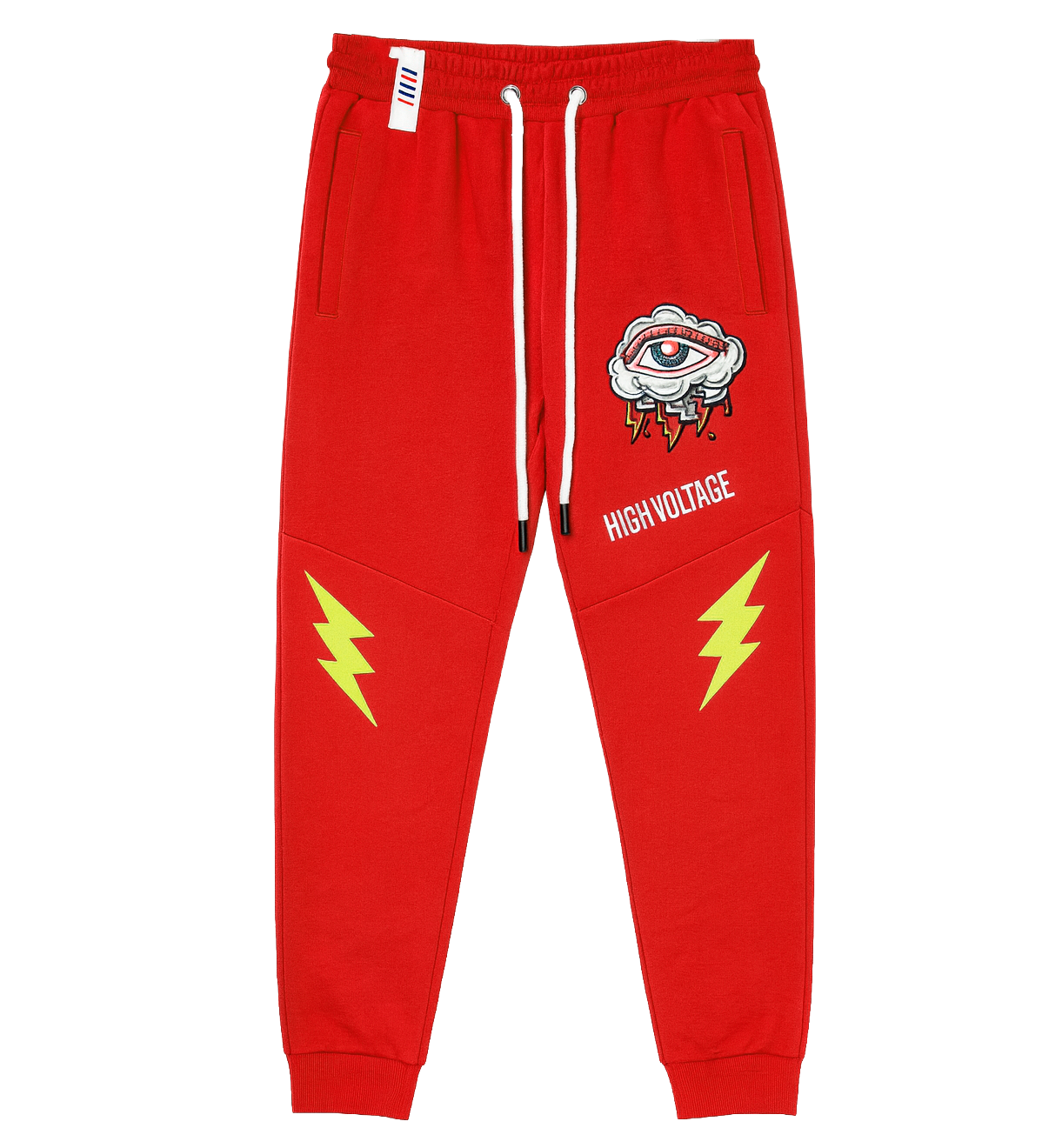 FIFTH LOOP HIGH VOLTAGE JOGGER PANTS RED - FLP142